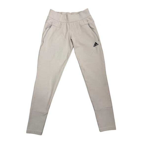 Adidas Sweatpants Straight Leg Cream Joggers Size Women's XS - Picture 1 of 5